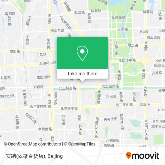 安踏(翠微百货店) map