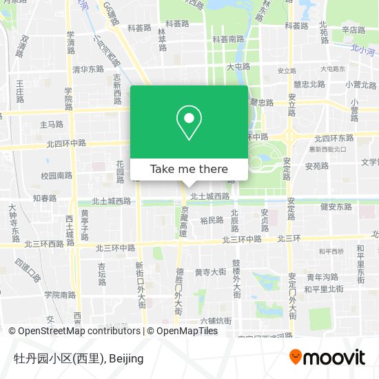 牡丹园小区(西里) map