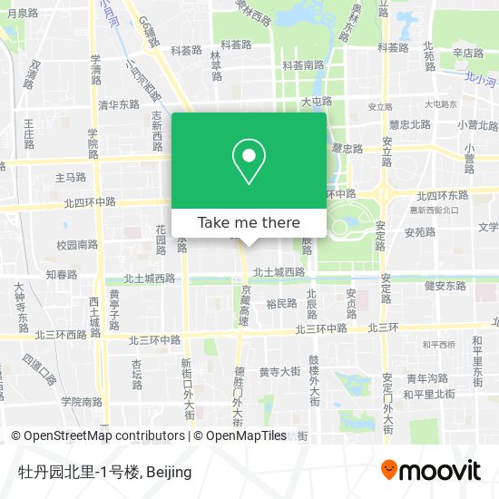 牡丹园北里-1号楼 map