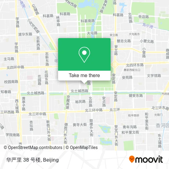 华严里 38 号楼 map