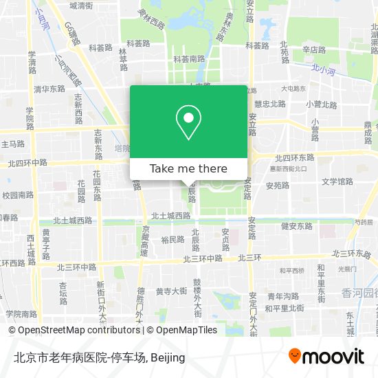 北京市老年病医院-停车场 map