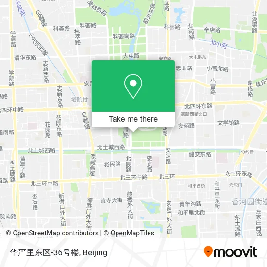 华严里东区-36号楼 map