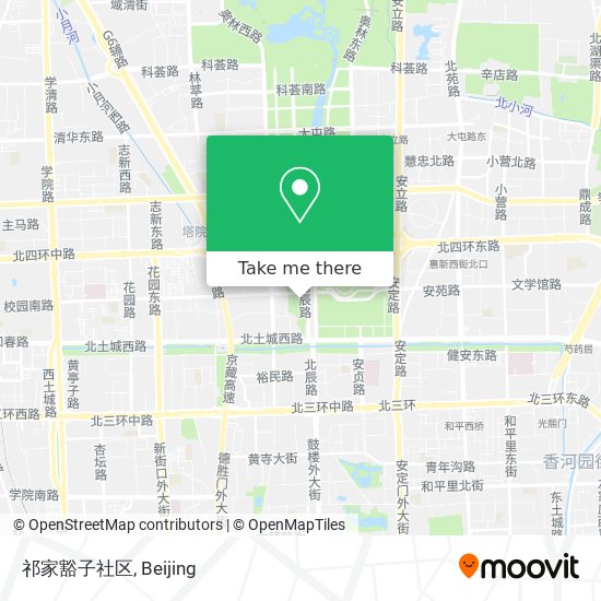祁家豁子社区 map