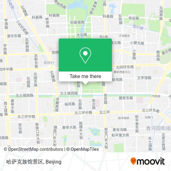 哈萨克族馆景区 map