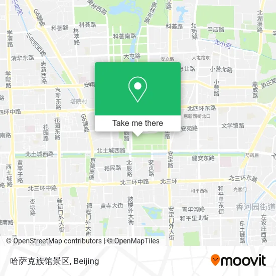 哈萨克族馆景区 map