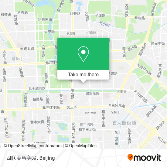 四联美容美发 map