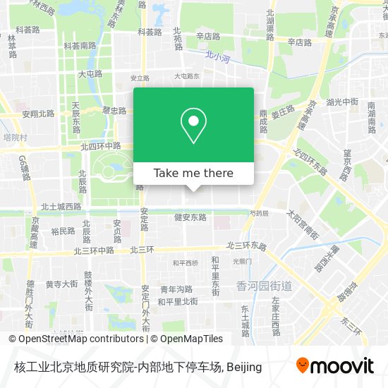 核工业北京地质研究院-内部地下停车场 map