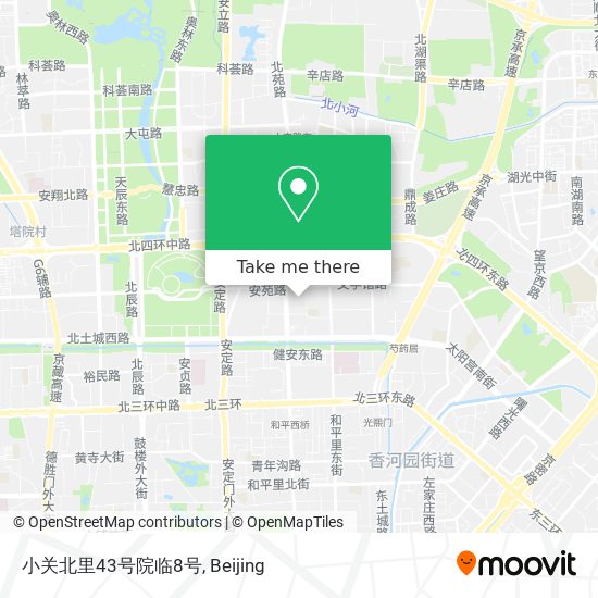 小关北里43号院临8号 map