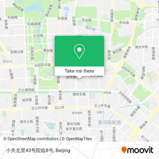 小关北里43号院临8号 map
