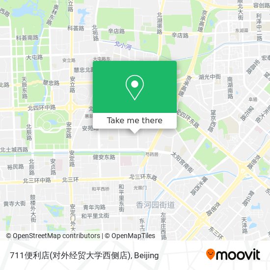 711便利店(对外经贸大学西侧店) map