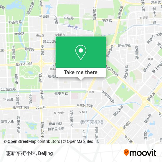 惠新东街小区 map