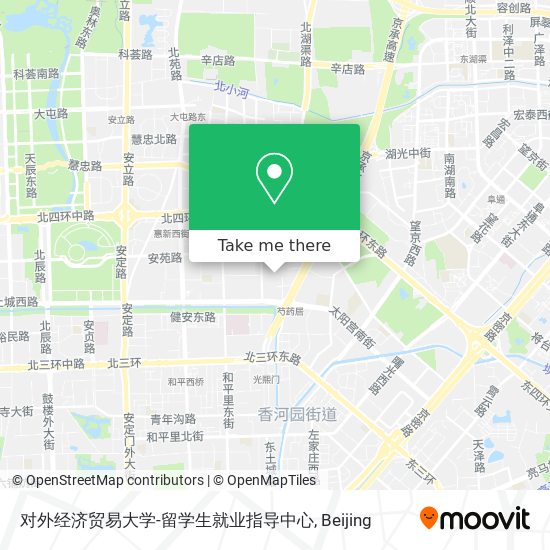 对外经济贸易大学-留学生就业指导中心 map