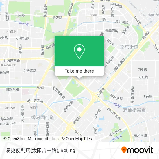 易捷便利店(太阳宫中路) map