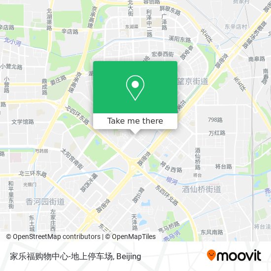 家乐福购物中心-地上停车场 map