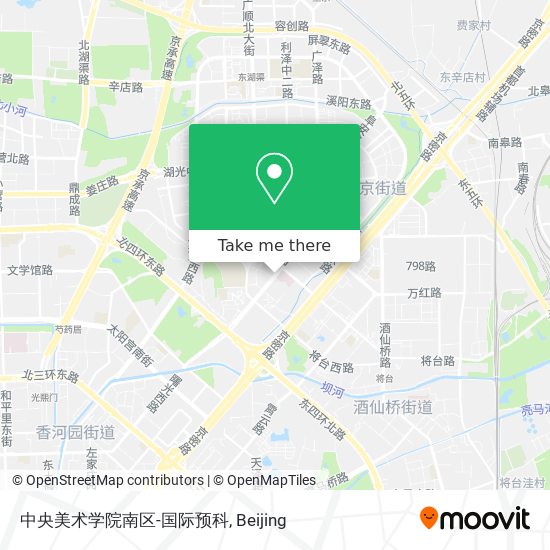 中央美术学院南区-国际预科 map