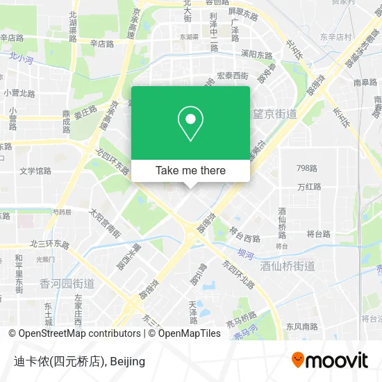 迪卡侬(四元桥店) map