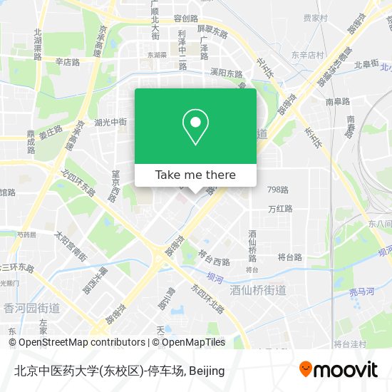 北京中医药大学(东校区)-停车场 map