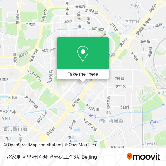 花家地南里社区-环境环保工作站 map