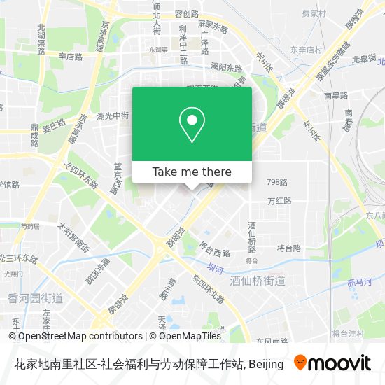 花家地南里社区-社会福利与劳动保障工作站 map