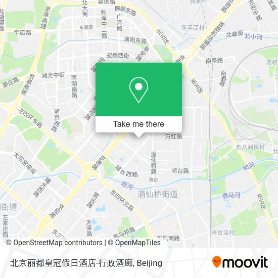 北京丽都皇冠假日酒店-行政酒廊 map