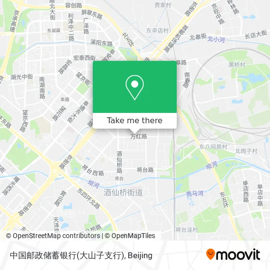 中国邮政储蓄银行(大山子支行) map