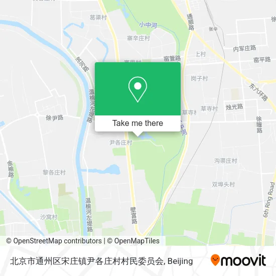 北京市通州区宋庄镇尹各庄村村民委员会 map