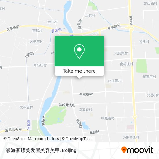 澜海源蝶美发屋美容美甲 map