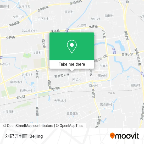刘记刀削面 map