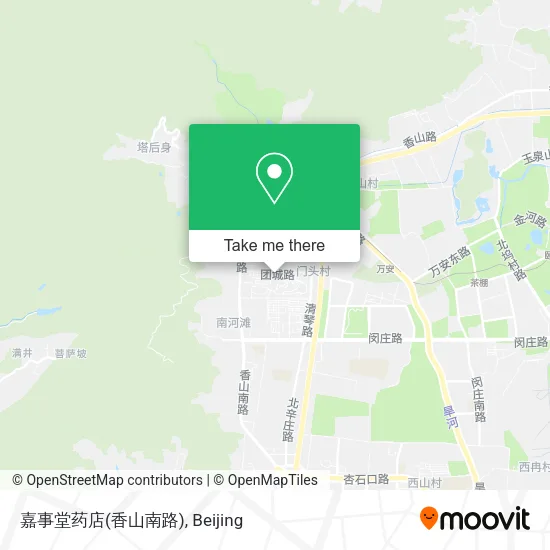 嘉事堂药店(香山南路) map