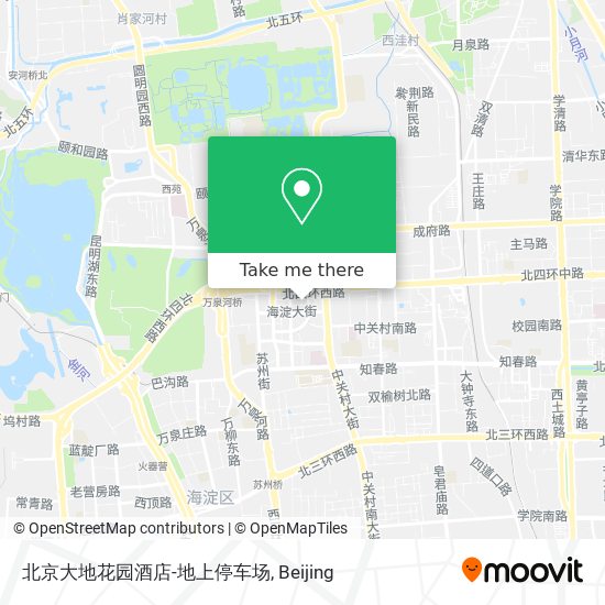 北京大地花园酒店-地上停车场 map