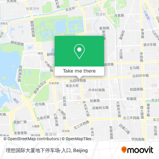 理想国际大厦地下停车场-入口 map