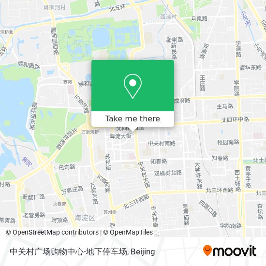 中关村广场购物中心-地下停车场 map