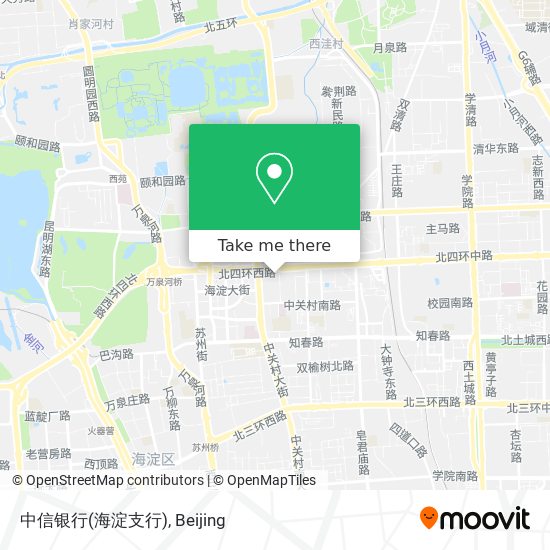 中信银行(海淀支行) map