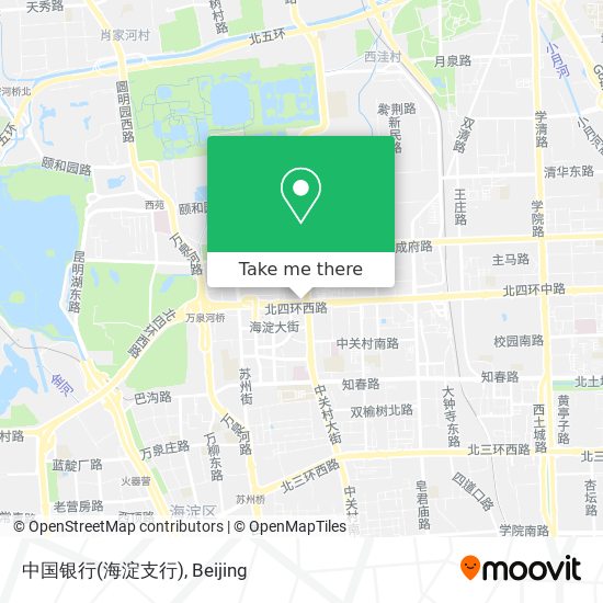 中国银行(海淀支行) map