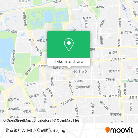 北京银行ATM(冰窖胡同) map