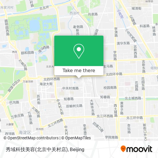 秀域科技美容(北京中关村店) map