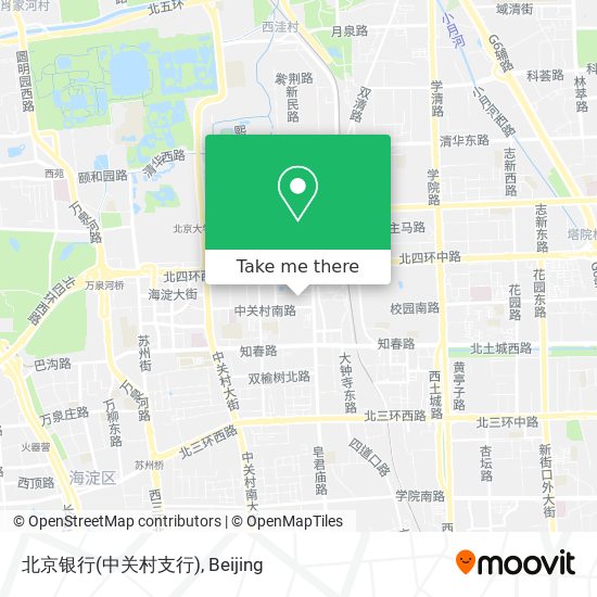 北京银行(中关村支行) map