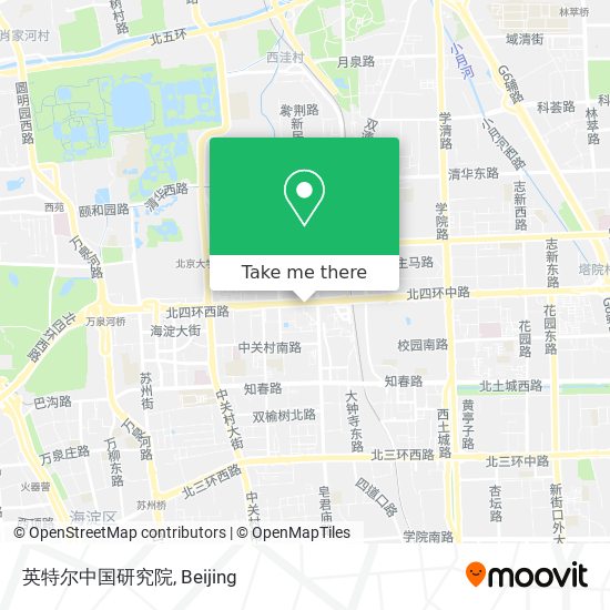 英特尔中国研究院 map