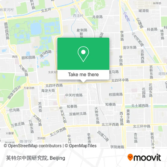 英特尔中国研究院 map