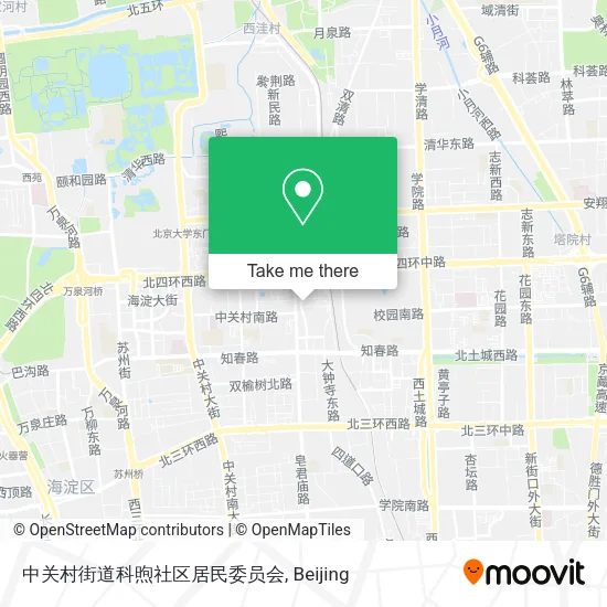 中关村街道科煦社区居民委员会 map
