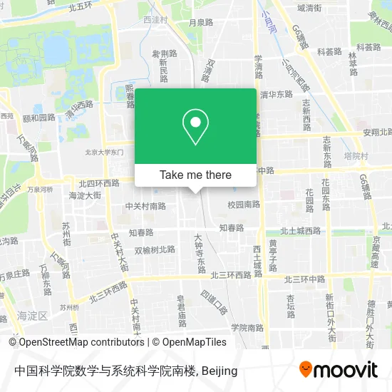 中国科学院数学与系统科学院南楼 map