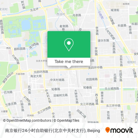 南京银行24小时自助银行(北京中关村支行) map