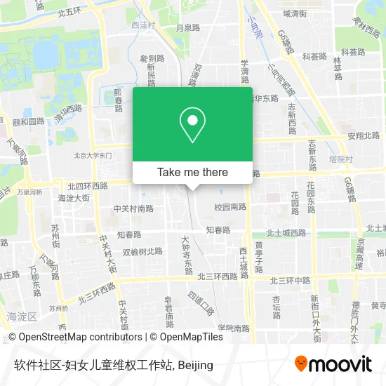 软件社区-妇女儿童维权工作站 map