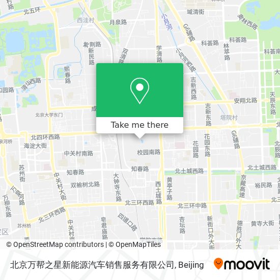 北京万帮之星新能源汽车销售服务有限公司 map