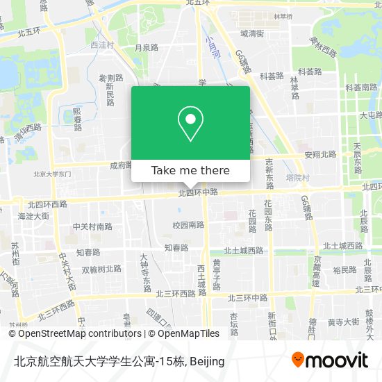 北京航空航天大学学生公寓-15栋 map