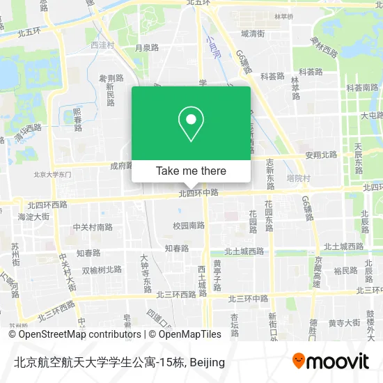 北京航空航天大学学生公寓-15栋 map