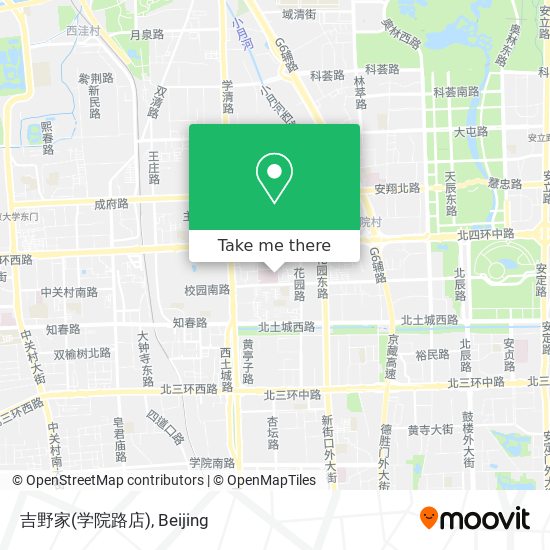 吉野家(学院路店) map