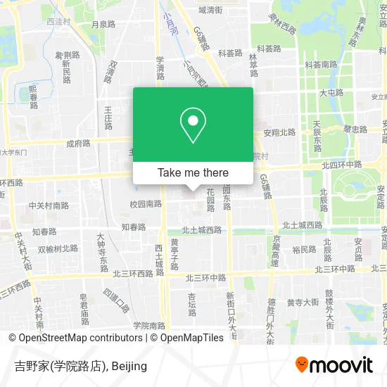 吉野家(学院路店) map