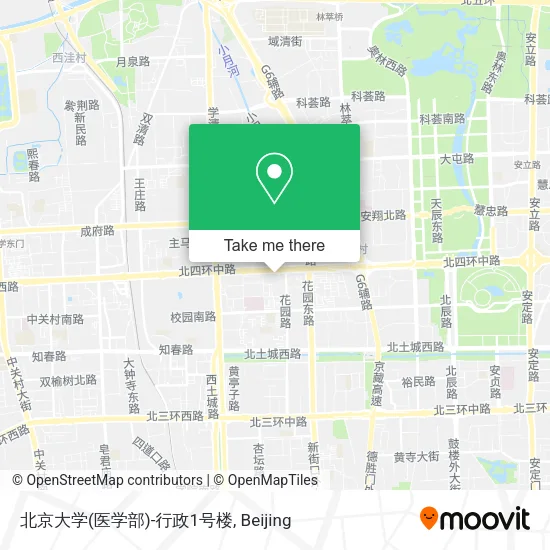 北京大学(医学部)-行政1号楼 map