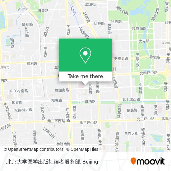 北京大学医学出版社读者服务部 map